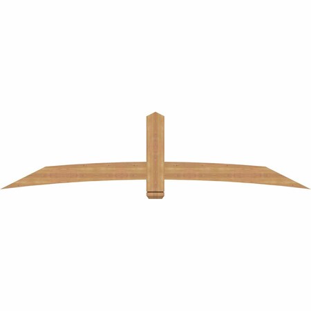 Ekena Millwork Bellingham Timber Gable Bracket, Western Red Cedar, 96"W x 24"H x 1 1/2"D x 5 1/2"F, 6/12 Pitch GBW096X24X0206BEL00SWR